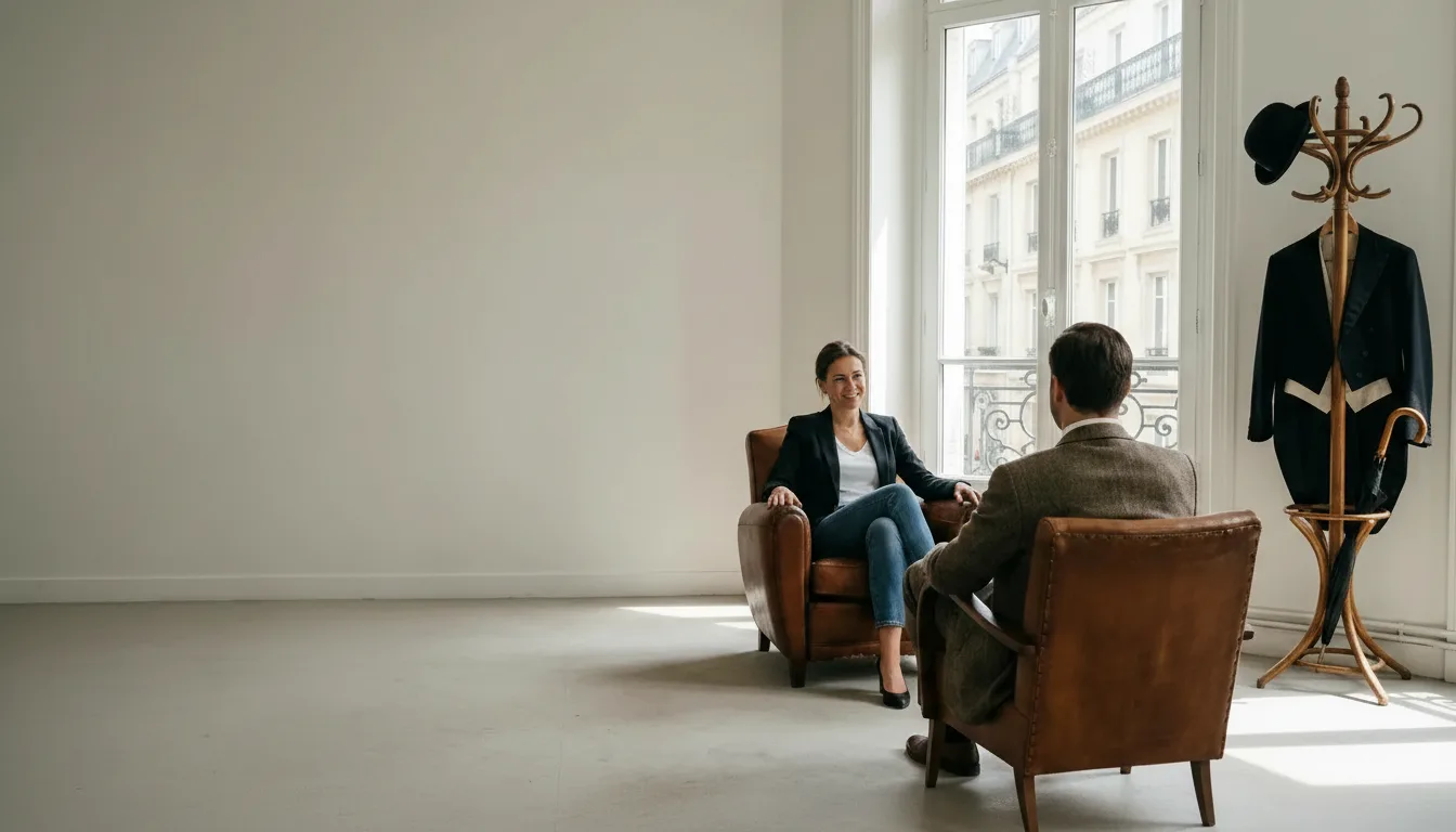 Étudiants apprenant l'anglais avec la méthode Berlitz à Paris